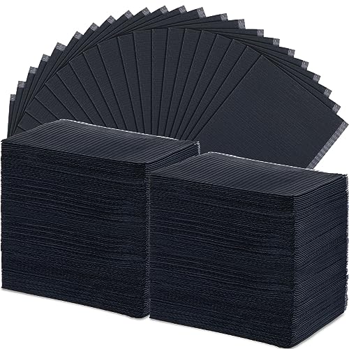 Newwiee 250 Pcs Disposable Nail Table Towels Mat, 13'' x 18'' Patient Bibs 3 Ply Waterproof Tattoo Bibs Nail Towels Paper Tray Covers Clean Pads Tattoo Supplies (Black) - color: Black