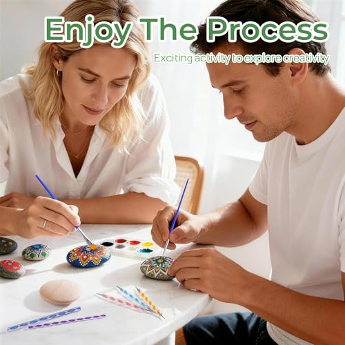 Nicpro Mandala Rock Painting Kit Craft Kits for Adults Mandala Dotting Tool