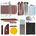 Amrules 43 Pcs Polymer Clay Sculpting Tools Kit for Adults, Red - color: Red-43Pcs