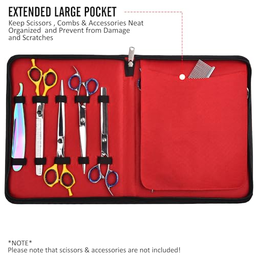 Case Holds 10 Grooming or Beauty Shears (Black) - color: Black