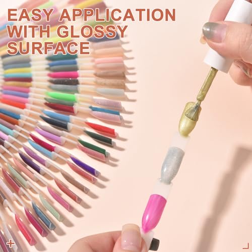 300 Tips Nail Swatch Sticks with Ring 3 in 1 Nail Display Sticks - color: Natural