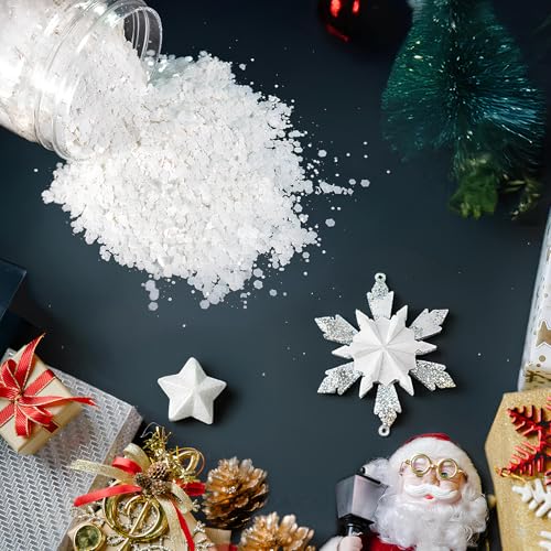 Renfio Pearl White Glitter,Matte White Chunky for Snowglobe Tumbler - color: Pearl White