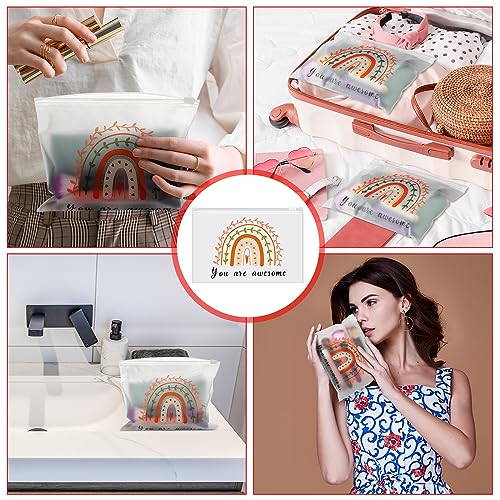 Sweetude 150 Pcs Makeup Bags Inspirational Gifts Bulk for Women, Rainbow - style: Rainbow