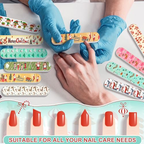 30 Pack Christmas Mini Nail Files Gifts Bulk Christmas Emery Boards - style: Christian