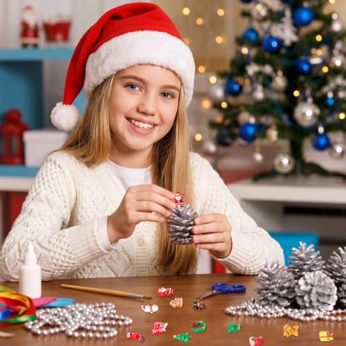 120pcs Christmas Resin Charms for Crafts Mini Slime Resin Charms Beads