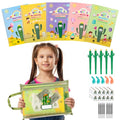 LUCKFUTURE Grooved Magic Copybook, Reusable Handwriting Practice - size: 5 Count (Pack of 1)