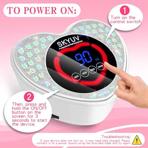 Rechargeable Cordless UV LED Nail Lamp for Gel Polish