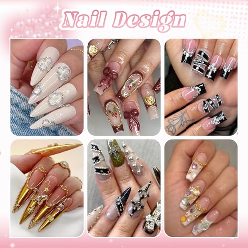 1-3MM Small Nail Beads Metal Caviar Beads Silver Gold Nail Charms and Gems - color: 12 Small Silver and Gold Nail Beads