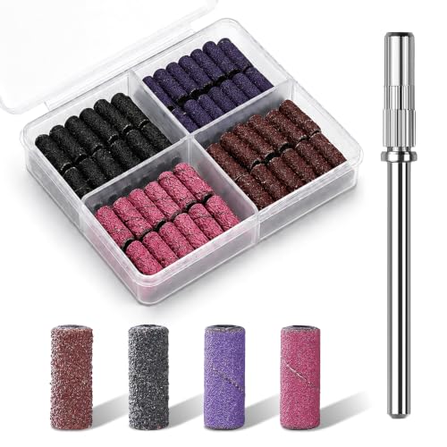 Nail Drill Sanding Bands, 100PCS with 3/32 Mandrel(Small) - size: Small