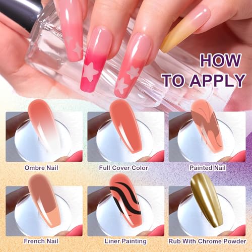 9 Colors Pat Painting Nail Gel,Hema＆TPO Free - color: Terracotta Blush（01）