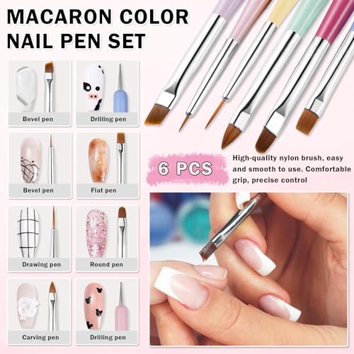 French Manicure Kit,Nude White French Tip Gel Polish,Set C