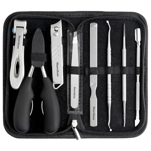 Heavy Duty Toenail Clipper Set for Seniors with Case