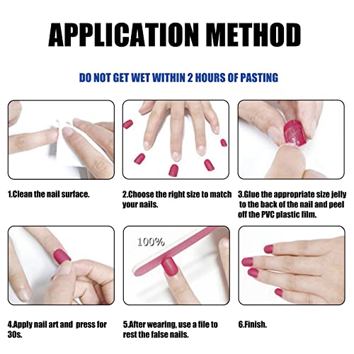 Press on Nails Long Coffin Fake Nails Black False Nail with 3D Rhinestone Butterfly Design Matte Full Cover Stick on Nail for Women - color: 04-Butterfly