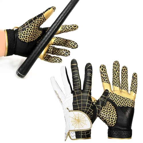 Spider Grip Men's Golf Glove - color: Gold, size: Men Extra Large (25)