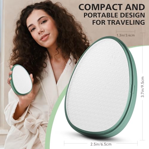 BALUCA Glass Foot File Callus Remover for Feet - Nano Glass Foot Scraper Scrubber Dead Skin Removal for Cracked Heels,Professional Pedicure Tool for Home, Salon, and Travel (Green) - color: Green