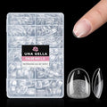 UNA GELLA Extra Short Oval Round Nail Tips 312pcs Short Oval Gel Nail Tips