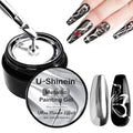 8ml Metallic Painting Nail Polish Gel,Ultra Mirror Silver - color: Ultra Mirror Silver