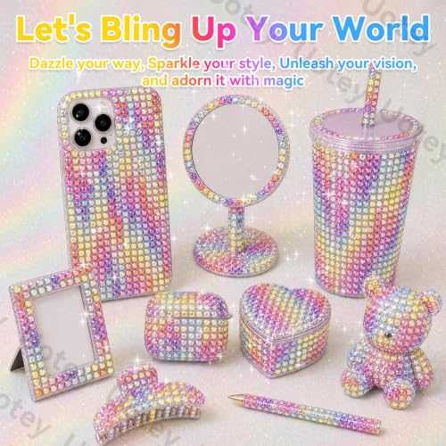 24 Grids Rhinestones Bedazzling Kit, Flatback Color Resin Gems for Crafts - color: S9