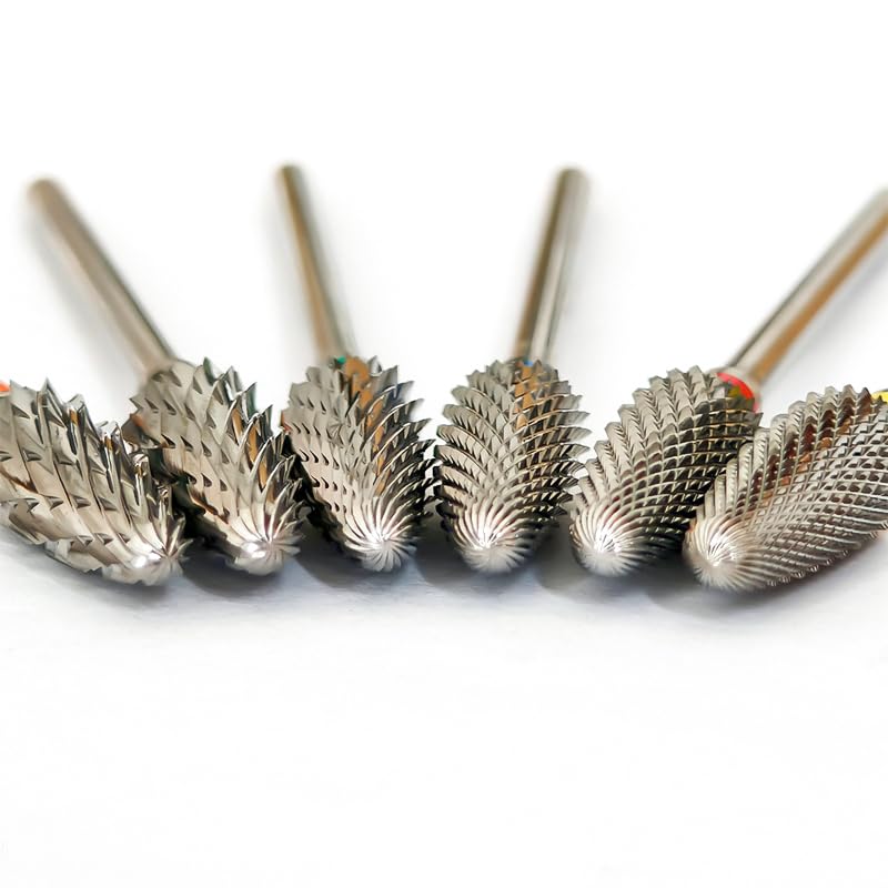 Fine Super Cut Flame Nail Drill Bit, 3/32", Right-Handed Use - size: Fine
