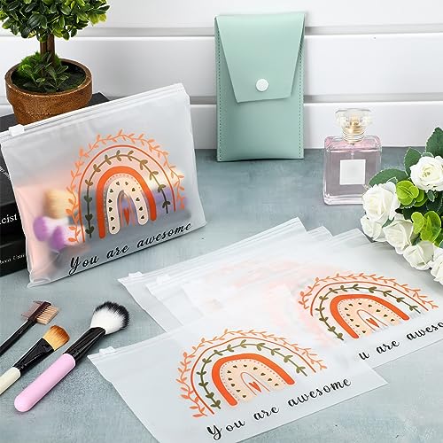 Sweetude 150 Pcs Makeup Bags Inspirational Gifts Bulk for Women, Rainbow - style: Rainbow