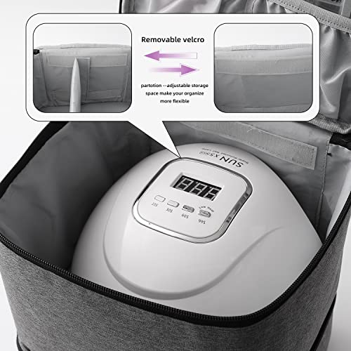 Nail Polish Bag Organizer, Grey(BAG ONLY) - color: Grey