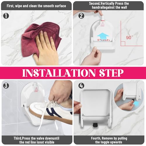 Foot Rest for Shower to Shave Legs,Foldable Shaving Step for Inside Shower