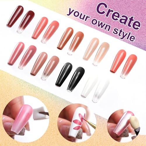 9 Colors Pat Painting Nail Gel,Hema＆TPO Free - color: Terracotta Blush（01）