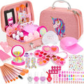 Makeup & Nail Art Kit, Washable Nail Polish and Press on Nails Gift