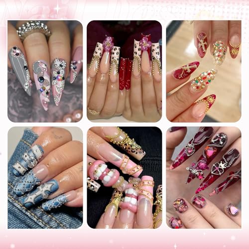 1-3MM Small Nail Beads Metal Caviar Beads Silver Gold Nail Charms and Gems - color: 12 Small Silver and Gold Nail Beads