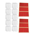 10Pcs Clear Press on Nail Packaging with 60 Pcs Adhesive Tape Press on Nail Storage Case for Salon Display, Fake Nail Packaging and Nail Business Supplies