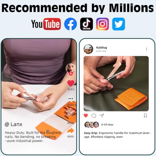 Nail Clippers Set, Fingernail and Toenail Clipper Cutters Trimmers Kit - color: 3Pack - Rose Gold