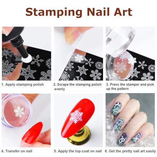 9PCS Nail Sculpting Tool Pen & Silicone Nail Stamper with Scraper Set - color: 3Pcs Nail Art Pens