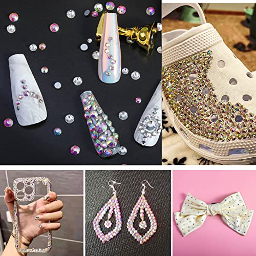 Beadsland Flat Back Crystal Rhinestones,Crystal AB, SS50, 144pcs - color: Crystal AB, size: SS50/144pcs