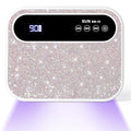 Led Nail Lamp,Professional UV Light for Gel Nails with Auto Sensor - color: AB Crystal(Sparkly White)