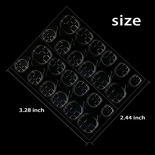 Allstarry 2400pcs (100 Sheets) Adhesive Tabs Ultrathin Waterproof Glue Tabs - size: 2400 Count (Pack of 1)