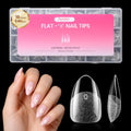 Beetles Flat-X Soft Gel Nail Tips, Short Almond, 640Pcs, 16 Sizes