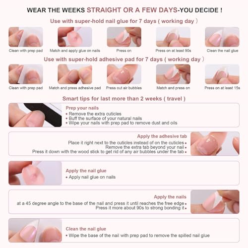 Long Stiletto Press on Nails Red Gold Moon Star Fake Nail 30pcs