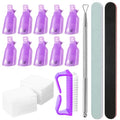 MelodySusie 6PCS Nail Polish Gel Remover Tools Kit with Nail Clips - size: 6pcs