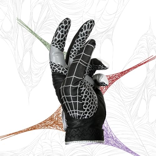 Spider Grip Men's Golf Glove - color: Silver, size: Men Large (24)