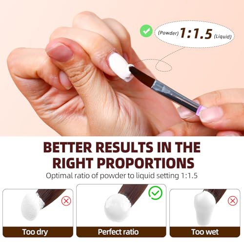 Acrylic Nail Kit for Beginners with UV Light and Drill, Silver
