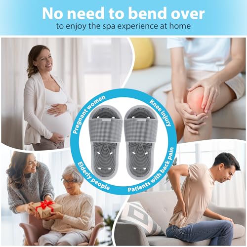 Enhon 2 Pack Shower Foot Scrubber, Silicone Foot Brush Cleaner
