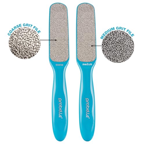 Probelle Double Sided Nickel Foot File Callus Remover, Blue - color: Blue