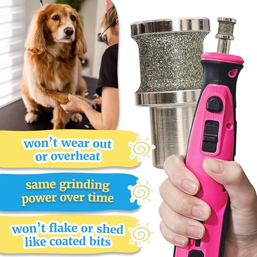 Diamondg Dog Nail Grinder Bits - Diamond-Coated, 60 Grit Body, 1pack, Large - size: 002 - Enhanced Big Casey (1 Pack - Large)