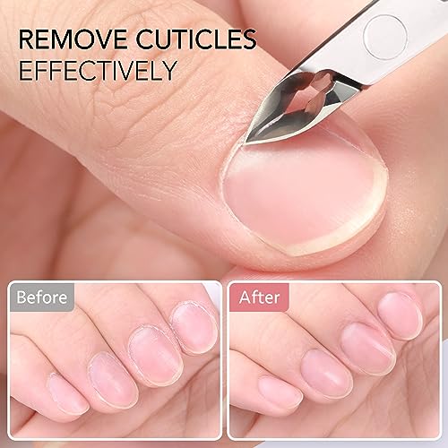 GAOY Professional Cuticle Nippers, Stainless Steel Cuticle Trimmer Nail Clippers, Remover Macicure Tool for Fingernails and Toenails, Silver - color: Silver