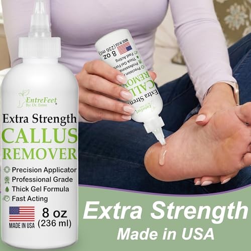 Foot Callus Remover Gel Kit: Complete At Home Callus Remover for Feet 8 oz