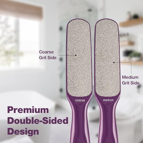Probelle Double Sided Nickel Foot File Callus Remover, Purple - color: Purple