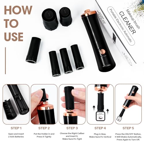 Glue Shaker for Eyelash Extensions, Black
