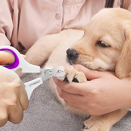 Pet Nail Clippers, Cat & Kitten Claw Nail Clipper Safe Sharp Trimmer - color: Purple