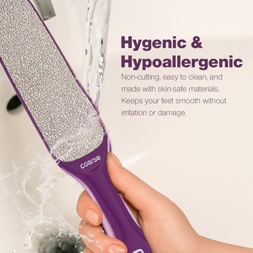Probelle Double Sided Nickel Foot File Callus Remover, Purple - color: Purple