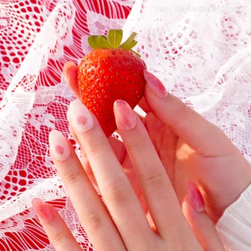 Heyhae Semi Cured Gel Nail Strips Assorted Bundle (3 Pack) - Sweet Pink - color: Sweet Pink